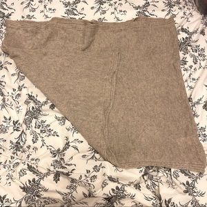 Tan Knit Circle Scarf